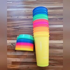 Starbucks Cups set of 12 w/ Matching Lids